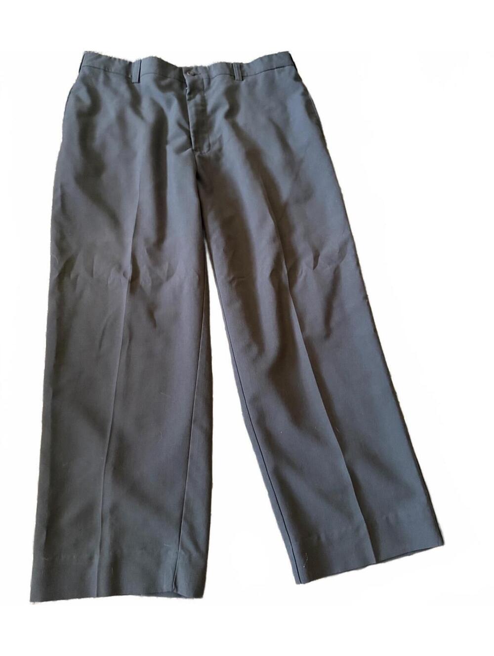 Dockers Signature Khaki D2 Straight Fit Men’s 38x30 Dark Gray Flat Front Pants